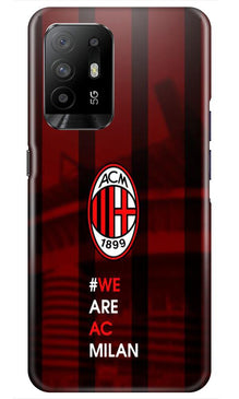 AC Milan Mobile Back Case for Oppo F19 Pro Plus  (Design - 155)
