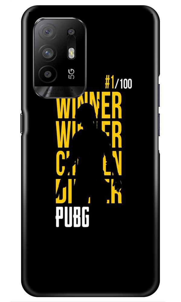 Pubg Winner Winner Case for Oppo F19 Pro Plus  (Design - 177)