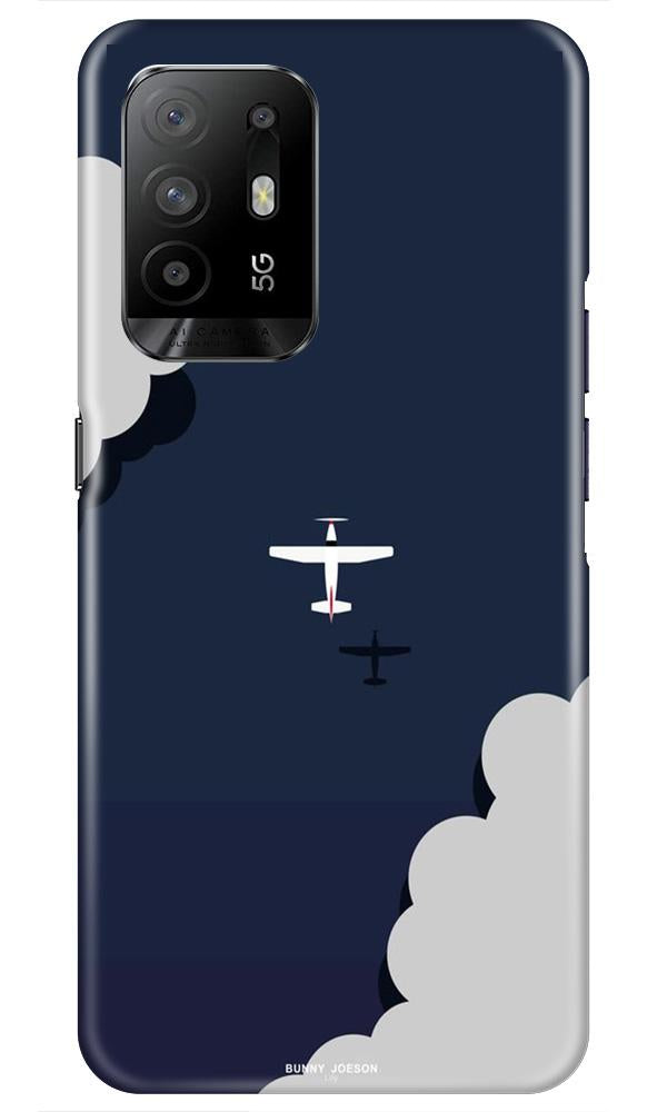 Clouds Plane Case for Oppo F19 Pro Plus (Design - 196)