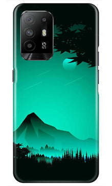 Moon Mountain Mobile Back Case for Oppo F19 Pro Plus (Design - 204)