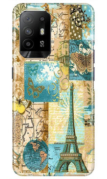 Travel Eiffel Tower Mobile Back Case for Oppo F19 Pro Plus (Design - 206)