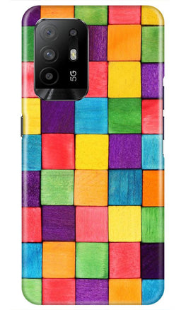 Colorful Square Case for Oppo F19 Pro Plus (Design No. 218)