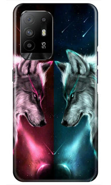 Wolf fight Mobile Back Case for Oppo F19 Pro Plus (Design - 221)