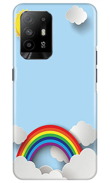 Rainbow Mobile Back Case for Oppo F19 Pro Plus (Design - 225)