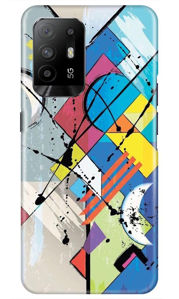 Modern Art Case for Oppo F19 Pro Plus (Design No. 235)