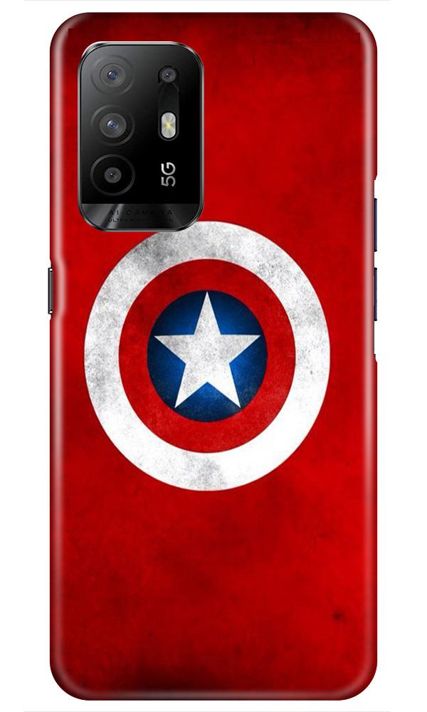 Captain America Case for Oppo F19 Pro Plus (Design No. 249)