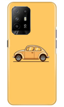 Vintage Car Mobile Back Case for Oppo F19 Pro Plus (Design - 262)