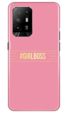 Girl Boss Pink Mobile Back Case for Oppo F19 Pro Plus (Design - 263)