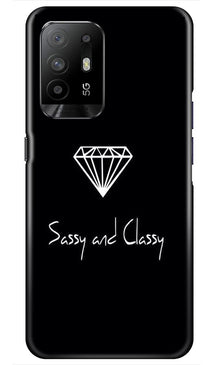 Sassy and Classy Mobile Back Case for Oppo F19 Pro Plus (Design - 264)