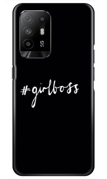 #GirlBoss Mobile Back Case for Oppo F19 Pro Plus (Design - 266)