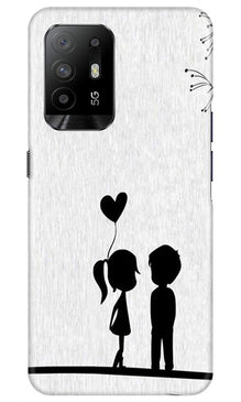Cute Kid Couple Mobile Back Case for Oppo F19 Pro Plus (Design - 283)