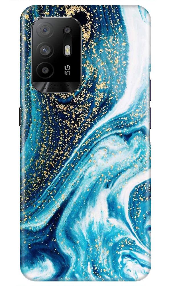 Marble Texture Mobile Back Case for Oppo F19 Pro Plus (Design - 308)