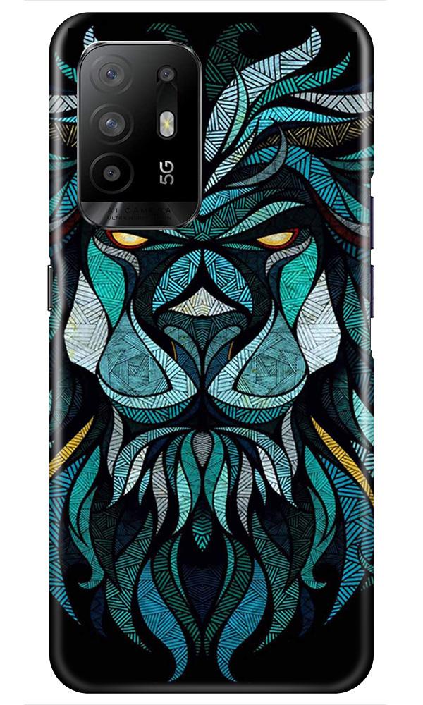 Lion Mobile Back Case for Oppo F19 Pro Plus (Design - 314)