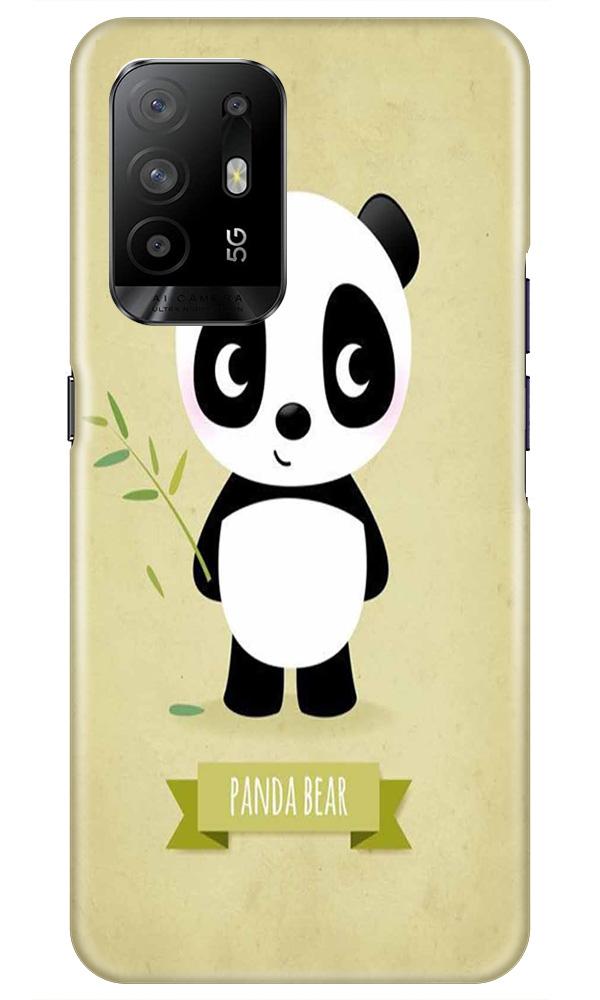 Panda Bear Mobile Back Case for Oppo F19 Pro Plus (Design - 317)