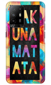 Hakuna Matata Mobile Back Case for Oppo F19 Pro Plus (Design - 323)