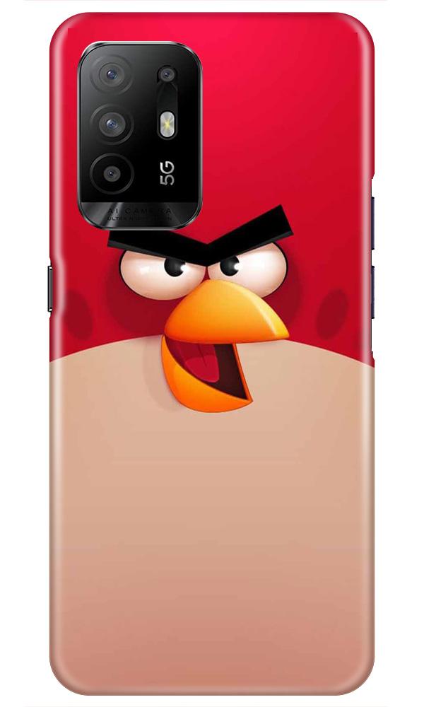Angry Bird Red Mobile Back Case for Oppo F19 Pro Plus (Design - 325)