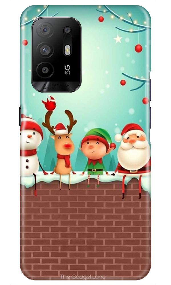 Santa Claus Mobile Back Case for Oppo F19 Pro Plus (Design - 334)