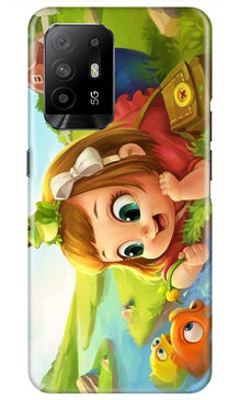 Baby Girl Mobile Back Case for Oppo F19 Pro Plus (Design - 339)
