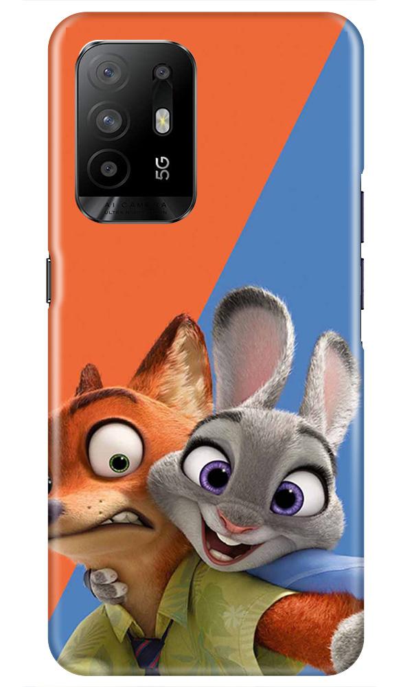 Cartoon Mobile Back Case for Oppo F19 Pro Plus (Design - 346)