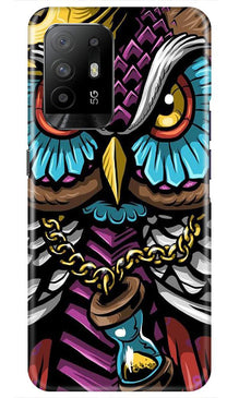 Owl Mobile Back Case for Oppo F19 Pro Plus (Design - 359)