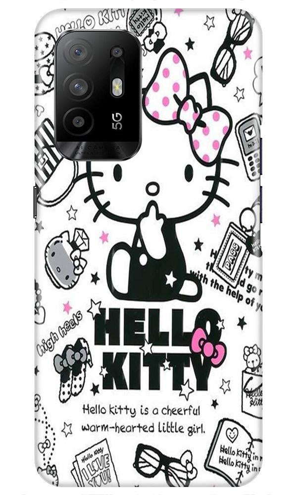 Hello Kitty Mobile Back Case for Oppo F19 Pro Plus (Design - 361)