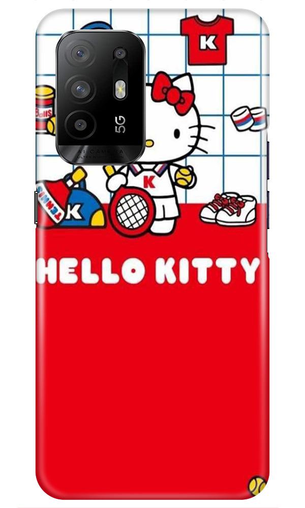 Hello Kitty Mobile Back Case for Oppo F19 Pro Plus (Design - 363)