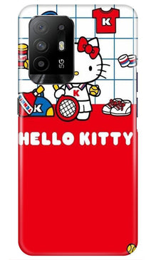 Hello Kitty Mobile Back Case for Oppo F19 Pro Plus (Design - 363)