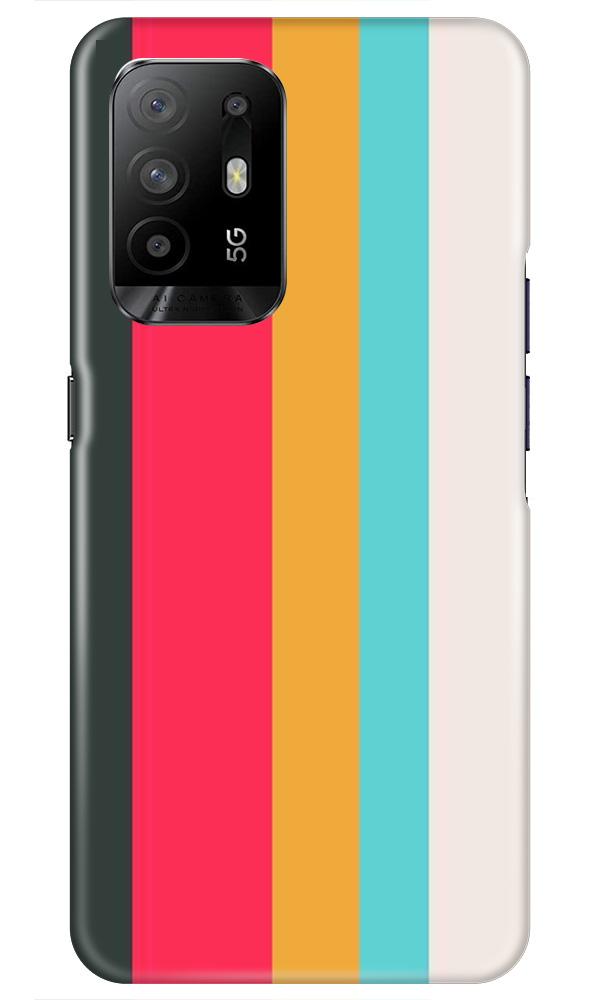 Color Pattern Mobile Back Case for Oppo F19 Pro Plus (Design - 369)