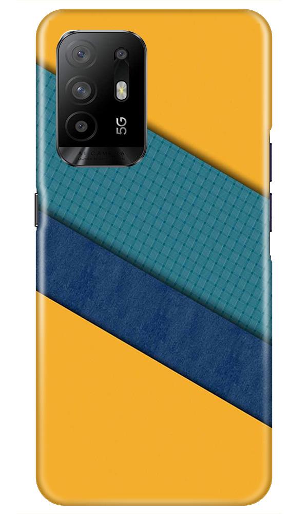 Diagonal Pattern Mobile Back Case for Oppo F19 Pro Plus (Design - 370)