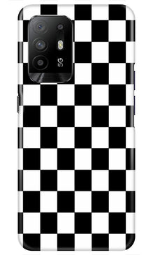 Black White Boxes Mobile Back Case for Oppo F19 Pro Plus (Design - 372)