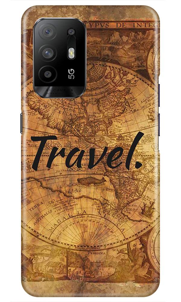 Travel Mobile Back Case for Oppo F19 Pro Plus (Design - 375)