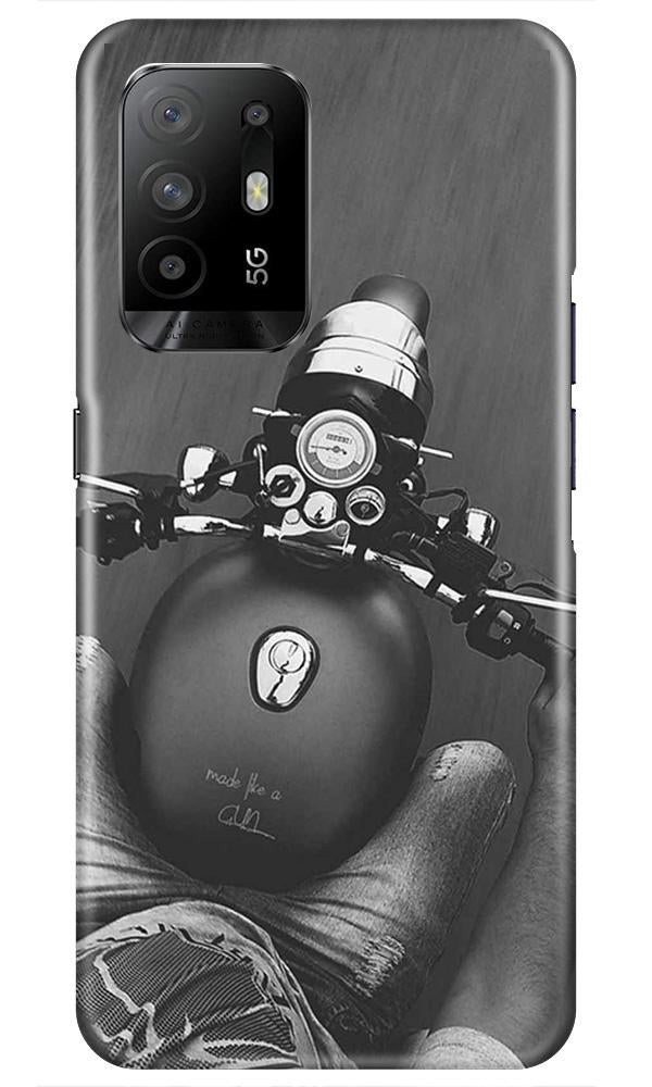 Royal Enfield Mobile Back Case for Oppo F19 Pro Plus (Design - 382)
