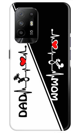 Love Mom Dad Mobile Back Case for Oppo F19 Pro Plus (Design - 385)