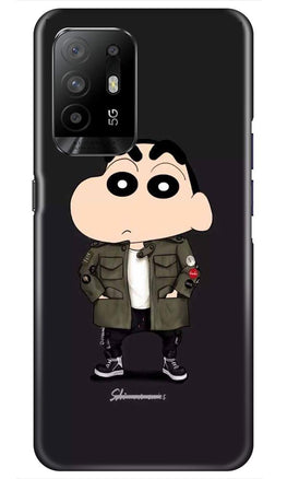 Shin Chan Mobile Back Case for Oppo F19 Pro Plus (Design - 391)