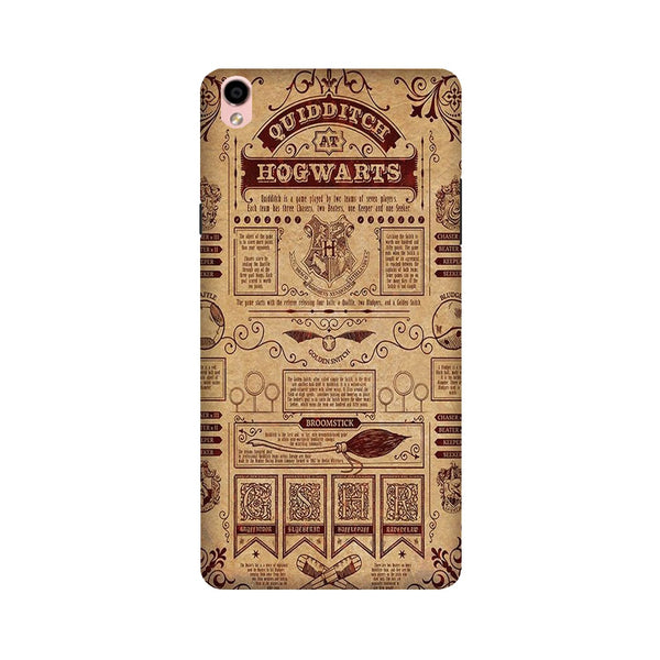 Hogwarts Mobile Back Case for Oppo F1 Plus  (Design - 304)