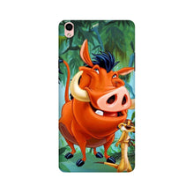 Timon and Pumbaa Mobile Back Case for Oppo F1 Plus  (Design - 305)