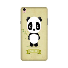 Panda Bear Mobile Back Case for Oppo F1 Plus  (Design - 317)