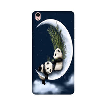 Panda Moon Mobile Back Case for Oppo F1 Plus  (Design - 318)