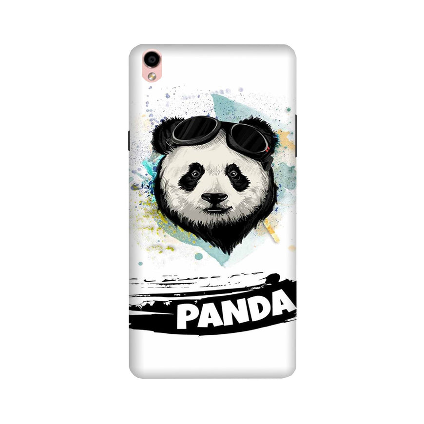 Panda Mobile Back Case for Oppo F1 Plus  (Design - 319)