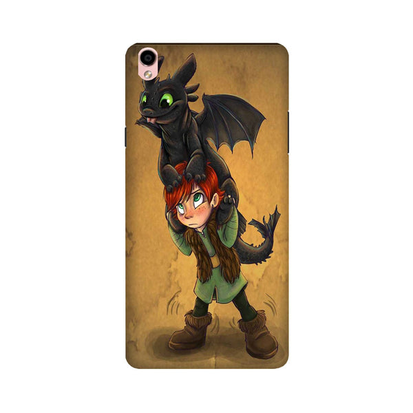 Dragon Mobile Back Case for Oppo F1 Plus  (Design - 336)