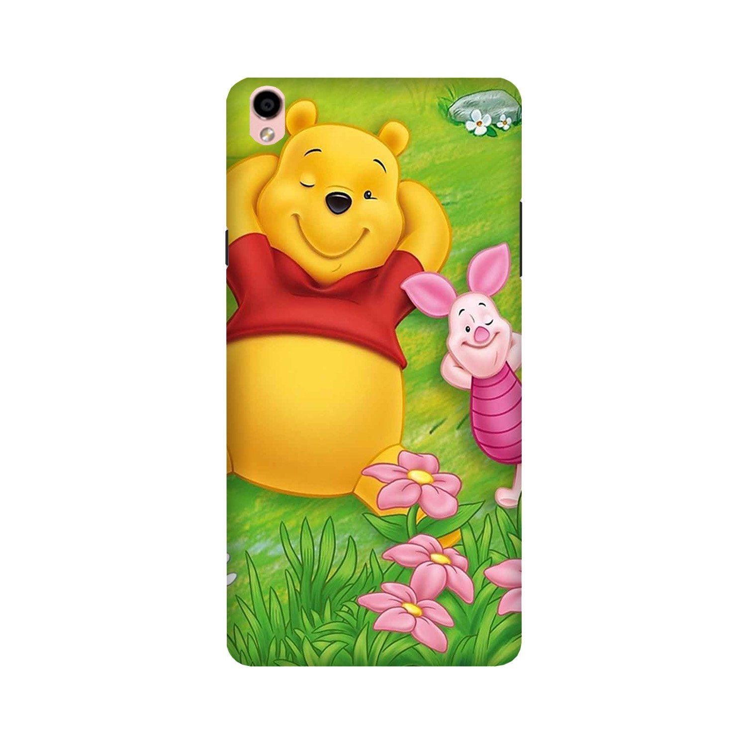 Winnie The Pooh Mobile Back Case for Oppo F1 Plus  (Design - 348)