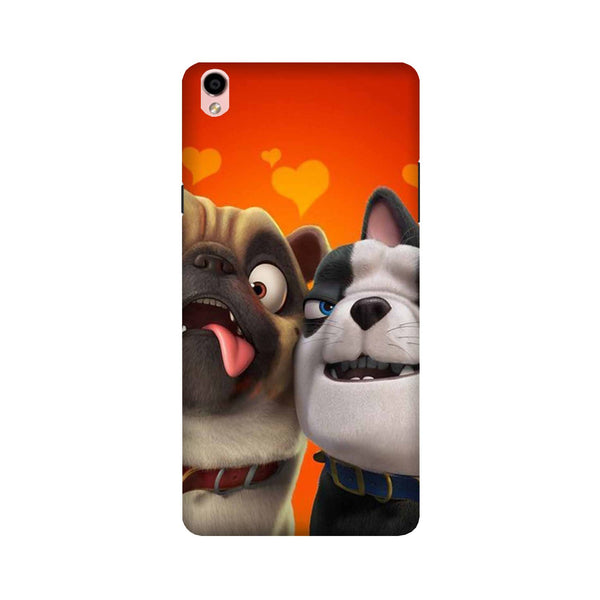Dog Puppy Mobile Back Case for Oppo F1 Plus  (Design - 350)