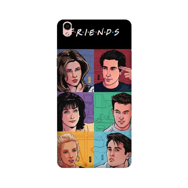 Friends Mobile Back Case for Oppo F1 Plus  (Design - 357)