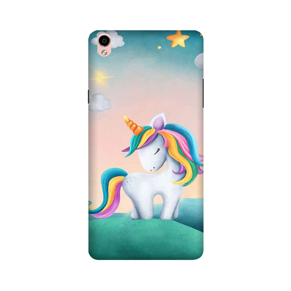 Unicorn Mobile Back Case for Oppo F1 Plus  (Design - 366)