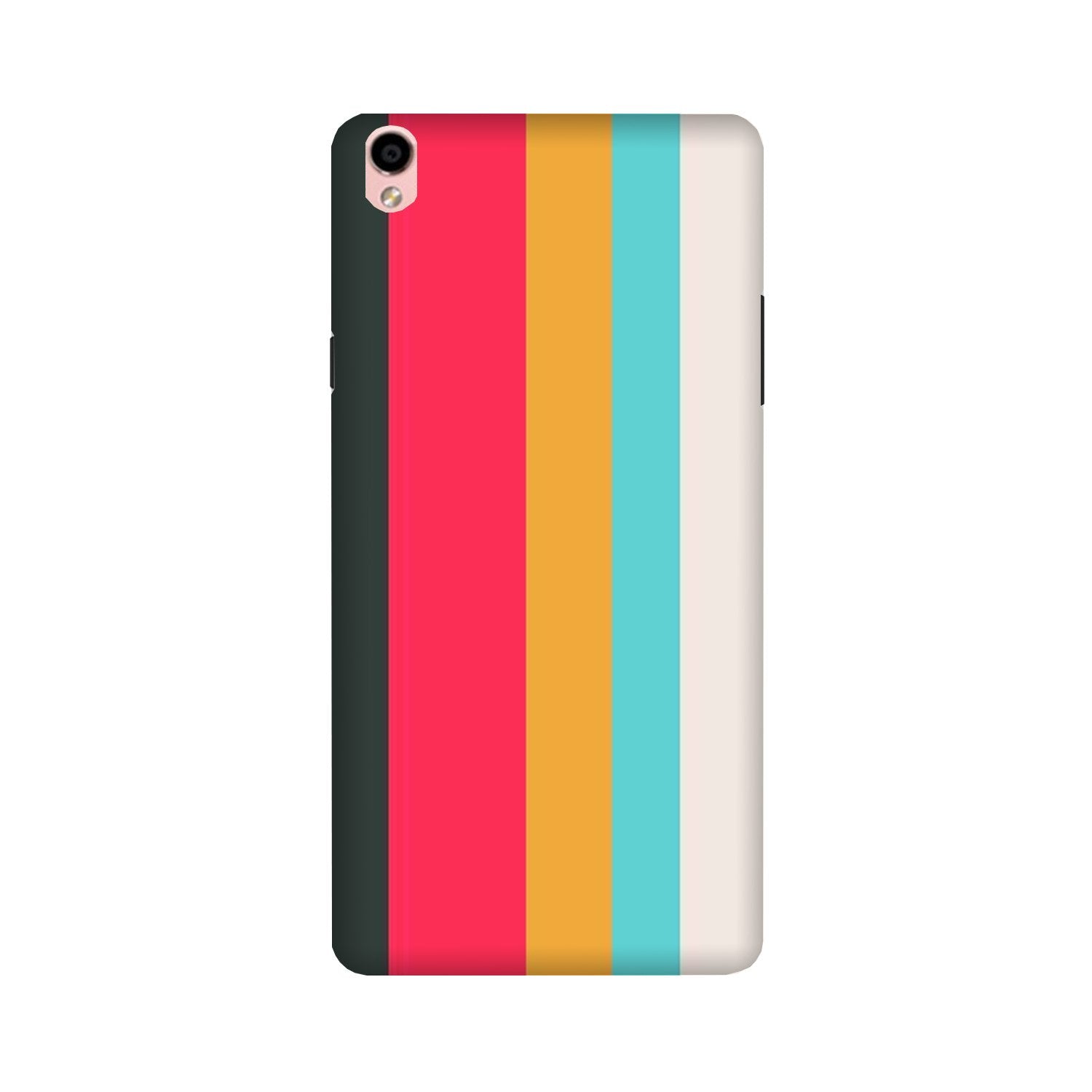 Color Pattern Mobile Back Case for Oppo F1 Plus  (Design - 369)