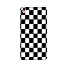 Black White Boxes Mobile Back Case for Vivo V3 (Design - 372)