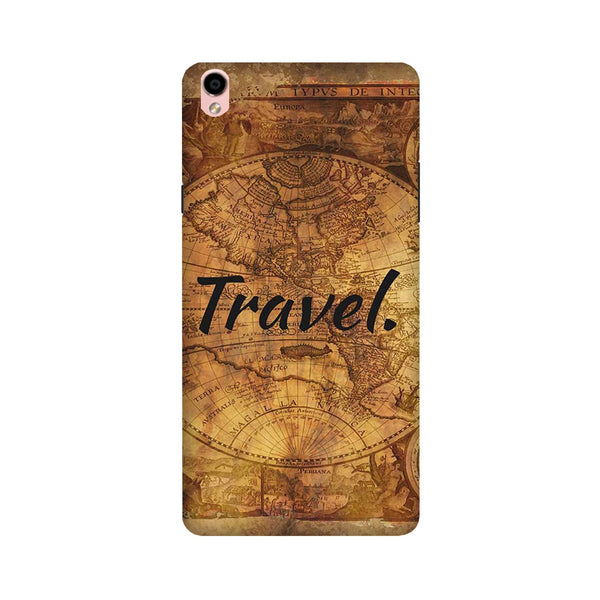 Travel Mobile Back Case for Oppo F1 Plus  (Design - 375)