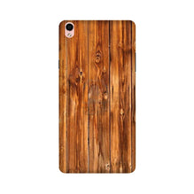 Wooden Texture Mobile Back Case for Oppo F1 Plus  (Design - 376)
