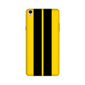 Black Yellow Pattern Mobile Back Case for Vivo V3 Max (Design - 377)