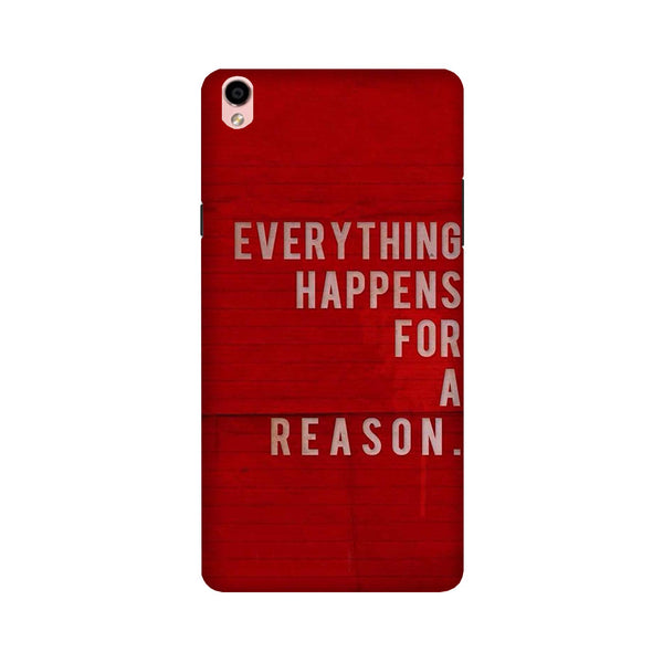 Everything Happens Reason Mobile Back Case for Vivo V3 (Design - 378)
